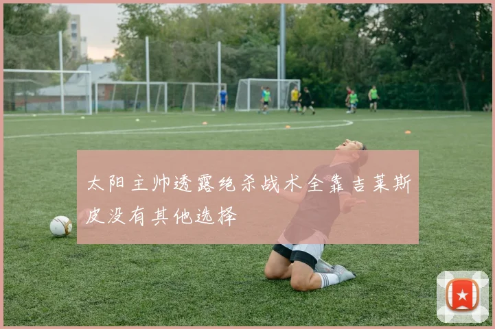 太阳主帅透露绝杀战术全靠吉莱斯皮没有其他选择